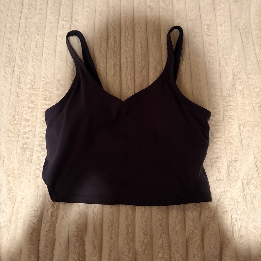 Black Sleeveless Crop Top